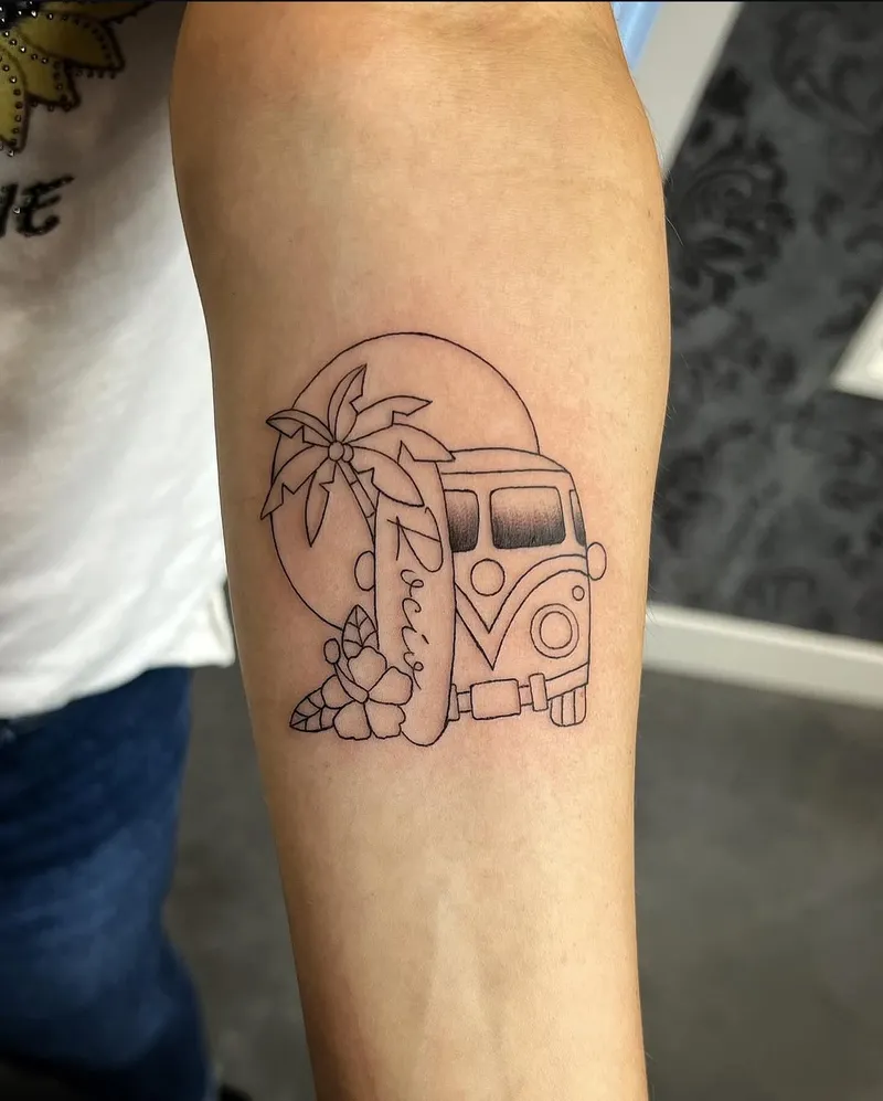Tatuaje estilo Fine Line & Minimalista
